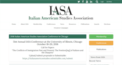 Desktop Screenshot of italianamericanstudies.net